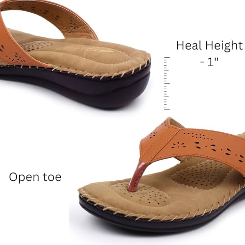 Image of TRASE Slippers for Women Stylish Flat | Comfortable Orthopedic Soft Chappals | Lightweight Ortho Footwear for Ladies
