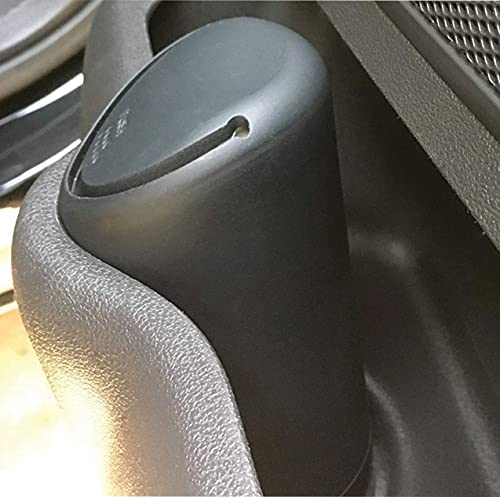 Image of TANTRA Black Car Dustbin Small - All Cars Accessories, Car Trash Bins with Lid, Perfect Size Fits Car Cup Holder in Console Or Door - Discreet Trash Management for Your Car, Carbon