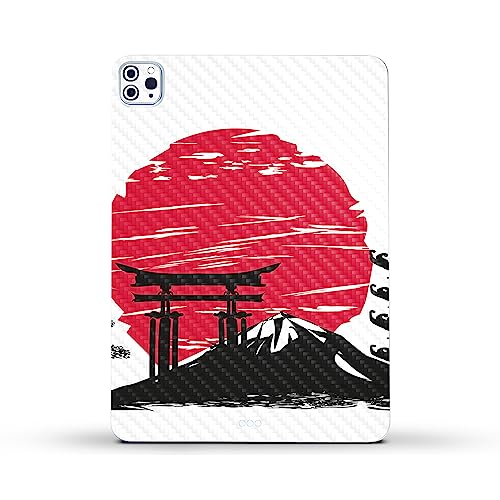 Image of MightySkins Carbon Fiber Skin Compatible with Apple iPad Pro 11 inch M2 4th Gen (2022) Full Wrap Kit - Japanese Style | Protective Durable Textured Carbon Fiber Finish | Easy to Apply | Made in The USA