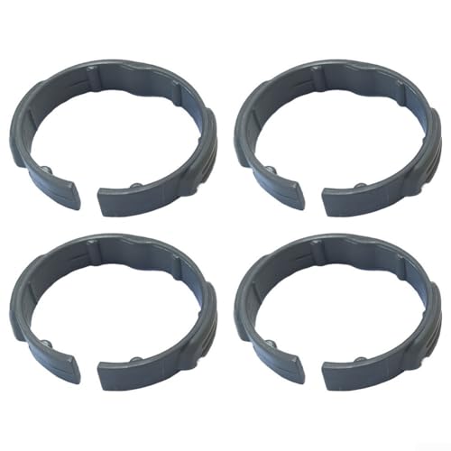4 Pack Elbow Clamp for Karcher Vacuum Cleaners NT20 30 WD1-4 MV3-MV6 Series Replaces Part 2.863-012.0 Suction Hose Connector Clip Grey Yellow(Grey)