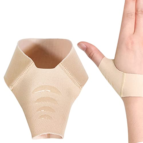 Reposamuñecas para muñeca, manga de compresión elástica para muñeca y férula de pulgar Reposamanos ultra fino, suave para la muñeca y el pulgar Reposamanos para artritis, tendinitis