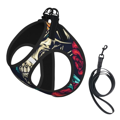 Rose Skull Dice Keys Diamond Snake Small Elastic Pet Towing