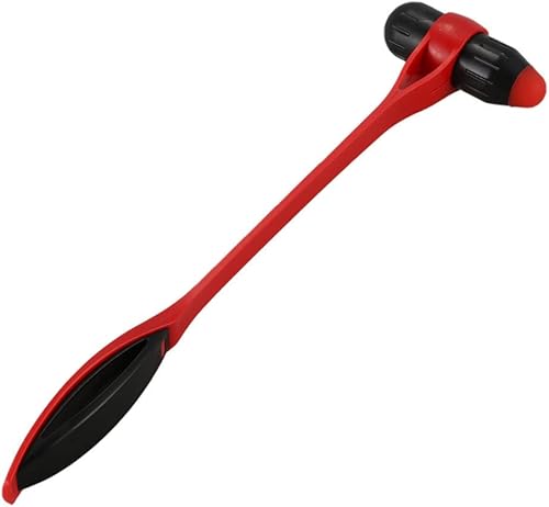 Martillo de masaje para aliviar el estrés de la espalda y el cuerpo, masor de plástico de mano elástico flexible (A)