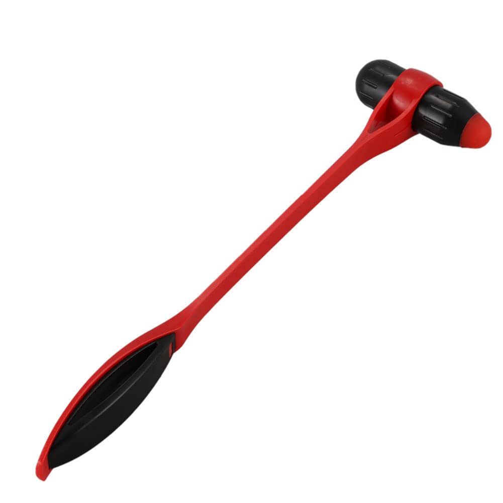 Martillo de masaje para alivio del estrés de la espalda y el cuerpo, masajeador de plástico de mano elástico flexible (A)