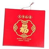 Operitacx Haushaltsjahreskalender Wandkalender Monatskalender Dickes Material Hängekalender Im Chinesischen Stil Büro Und Wohnraumplanung