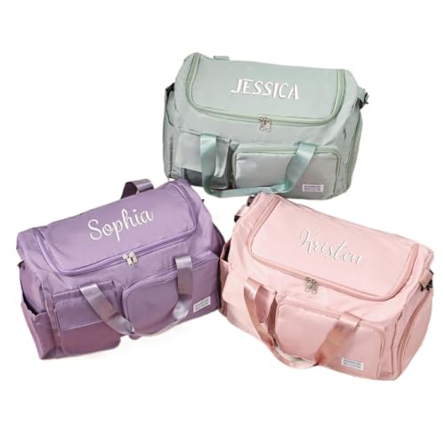 Bolsa de lona personalizada con nombre bordado, bolsa de viaje personalizada, bolsa de fin de semana personalizada, bolsa de gimnasio con inicial, bolsa de noche, regalo para mujeres/hombres, deportes Bolsa de lona personalizada con nombre bordado, bolsa de viaje personalizada, bolsa de fin de semana personalizada, bolsa de gimnasio con inicial, bolsa de noche, regalo para mujeres/hombres, deportes