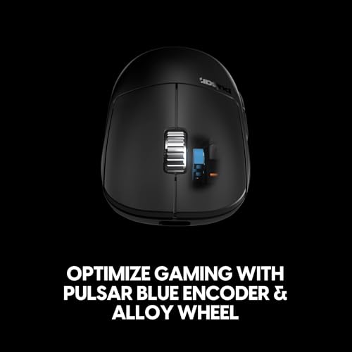 Image of Pulsar Gaming Gears X2A v3 eS Wireless Gaming Mouse, Ultra Lightweight, Optical Switch, 32000 DPI, 750 IPS, XS-1 Sensor, 8k Compatible (Mini, Black)