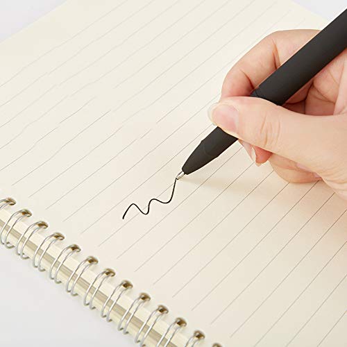 Veiao 0.7Mm,Fine Piont Gel Ink Rollerball Pens With Metal Clip, Balck Ink, Writing Smooth, (Black), 12 Pack #TOP4