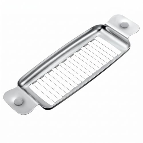 Upgraded Butter Cutter, Stainless Steel 18-Wire Butter Slicer for Uniform 1/4 Inch Slices, Ergonomic Handheld Cheese Slicer for Block Cheese, Butters, Soft Foods, Safe for Food Contact, Easy to Clean