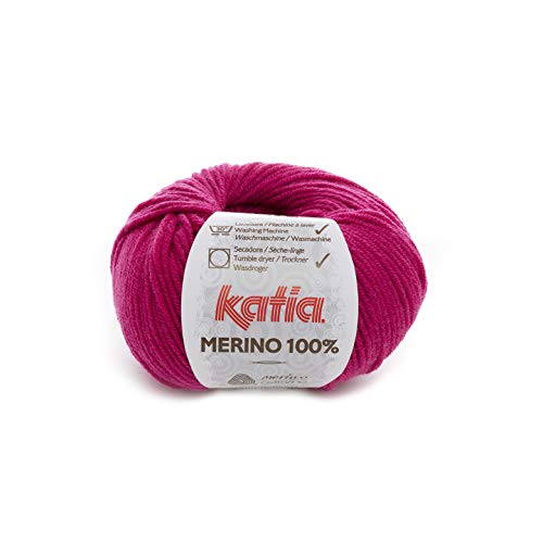 Katia Merino 100% 016 Laine mérinos Magenta 50 g