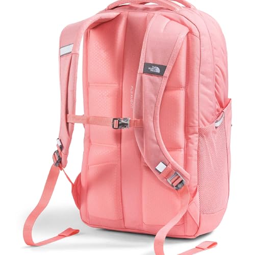 Image of The North Face Women's Jester Everyday Laptop Backpack - Commuter Travel Bag, Laptop Sleeve, Water-Repellent, Coral Crush Light Heather /Coral Crush, One Size