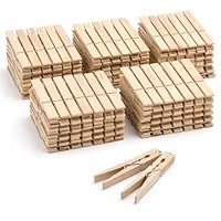 50x Klammern 7 cm Wäscheklammern - groß - Holzklammern aus Echt Holz - Holzwäscheklammern & Basteln & Bastelklammern - Wäsche aufhängen