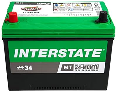 Interstate Batteries Group 34 Car Battery Replacement (MT-34) 12V, 540 CCA, 24 Month Warranty, Replacement Automotive Battery for Cars, Trucks, Minivans