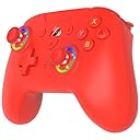 SUBSONIC - Joystick senza fili per Switch/Switch 2 – Wireless controller bluetooth con LED, vibrazione e giroscopio - Rosso