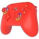 Subsonic – Wireless Controller for Switch and Switch 2 – Gamepad Bluetooth - Controller with LED, Vibrations ant 6 Axis Gyro - Red
