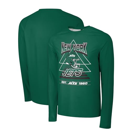 Camiseta manga larga NFL FOCO ropa deportiva de hombre con cuello redondo para invierno