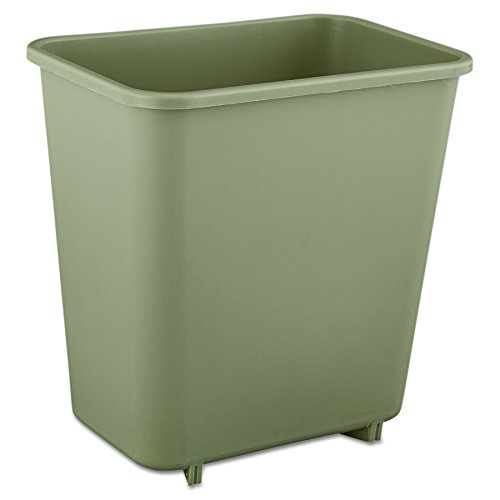 Rubbermaid Commercial Deskside Trash Can, 2 Gallon, Beige, FG295200BEIG
