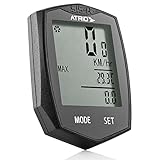 Ciclocomputador Wirelless Sem Fio com 22 Funções Tecnologia Touch e Material em Plástico Preto Atrio - BI086