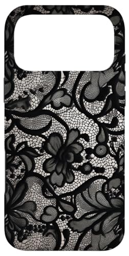 Motif Vintage en Dentelle Noire Coque pour iPhone 17 Pro Max