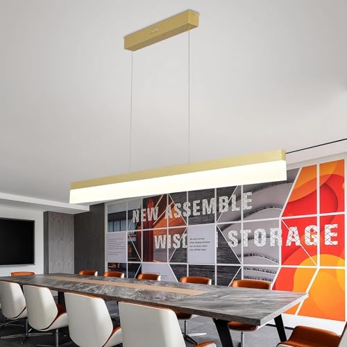 Suspension de table LED noire de 120 cm réglable en hauteur