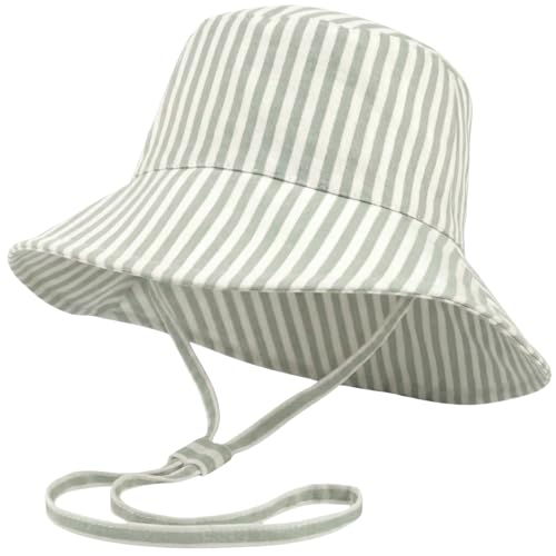 Beautiful Baby Sun Hat for Newborns 0-6 Months - Adjustable Infant Hat UPF 50+ Sun Protection - Toddler Bucket Hat for Beach