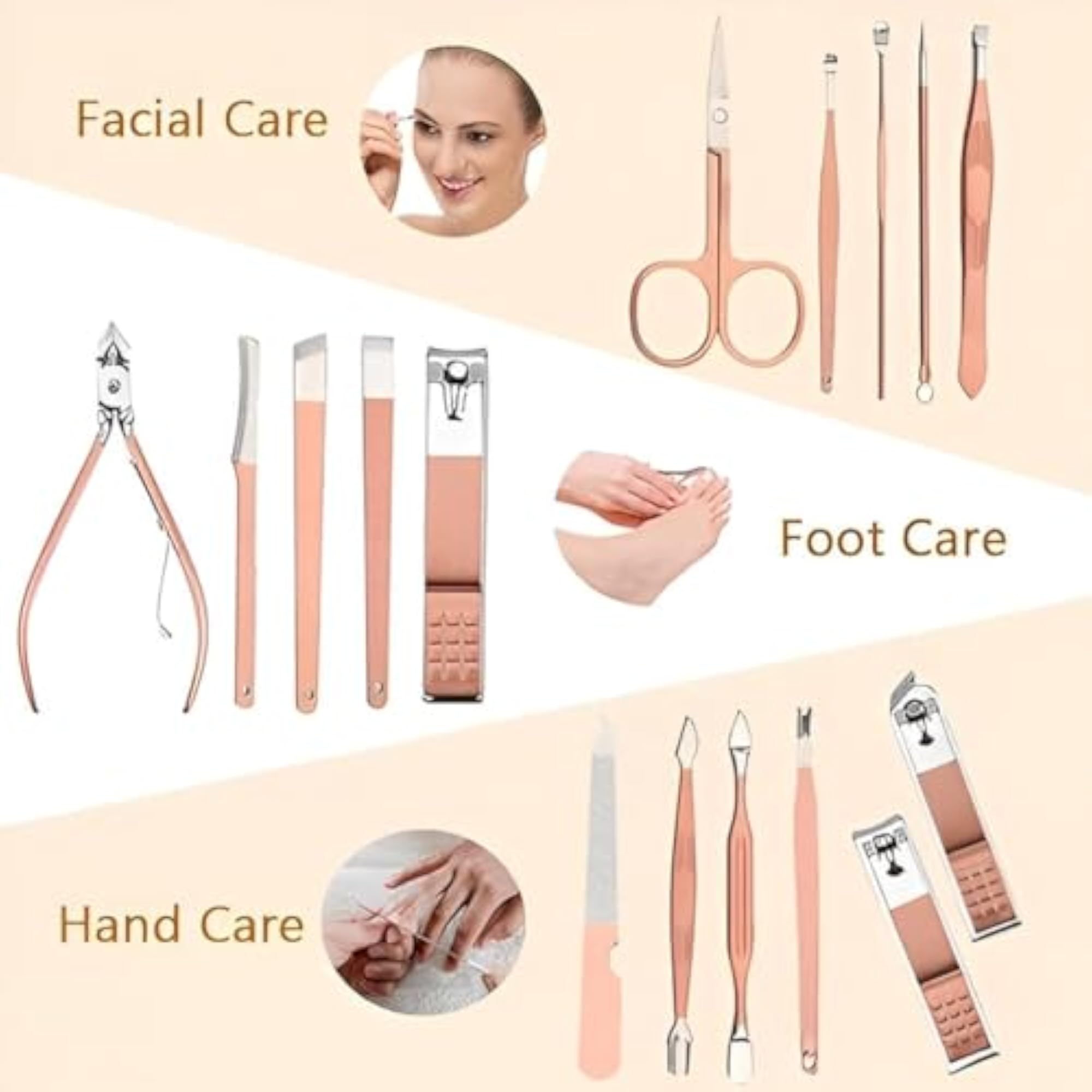 Premium 16-in-1 Manicure Pedicure Kit for Men & Women