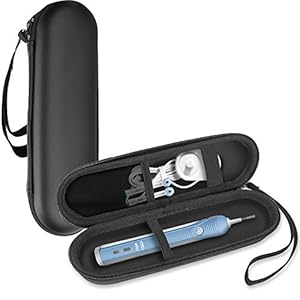 ProCase Elektrische Zahnbürste Etui für Oral B/Oral-B Pro/Philips Sonicare Electric Toothbrush Hülle Oral B Reiseetui Elektrischer Zahnbürstenhalter Behälter Travel Case -Schwarz