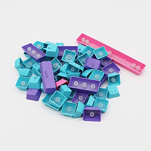 Image of WHYSP PBT Keycaps 60% for 60 Percent Keyboard OEM Profile Backlit Key Cap Replacement 6.25U Space Bar