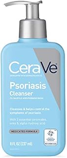 CeraVe Cleanser for Psoriasis Treatment | With Salicylic Acid for Dry Skin Itch Relief & Latic Acid for Exfoliation | Fragrance Free & Allergy Tested | 8 Ounce