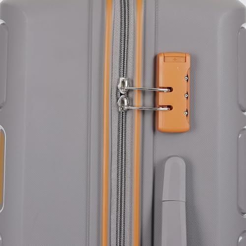 Image of Kamiliant American Tourister Harrier Zing 3-Piece Luggage Set - 56, 68 & 78 Cm (PP) Hard-Sided 8-Wheel Spinner Suitcases /Trolley Bag (Small, Medium & Large) in Light Grey