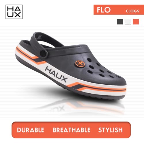 Image of HAUX Casual Clogs for Men | Soft & Comfortable EVA Slip-Ons | Lightweight Slippers & Everyday Wear Comfort Clogs for Men