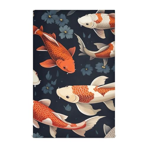 RPLIFE Geschirrtücher und Geschirrtücher, Koi-Fische, 71,1 x 45,7 cm, saugfähig, bedruckt, Handtücher RPLIFE Geschirrtücher und Geschirrtücher, Koi-Fische, 71,1 x 45,7 cm, saugfähig, bedruckt, Handtücher