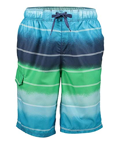 Image of Kanu Surf Men's Big Viper Extended Size Stripe Swim Trunk