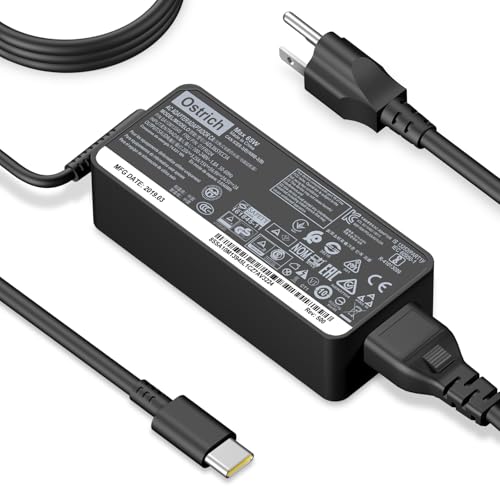 Charger Compatible with Lenovo Laptop Computer Thinkpad Yoga Chromebook USB C Laptop Charger 65W 45W - image 1