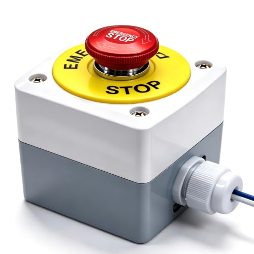 Amazon.com: mxuteuk: Emergency Stop Push Button Switch