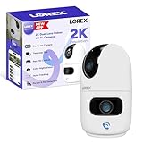 Lorex Connect [New APP] 2K Indoor Dual Lens Wi-Fi 6 Camera | 360° Pan-Tilt | Person...