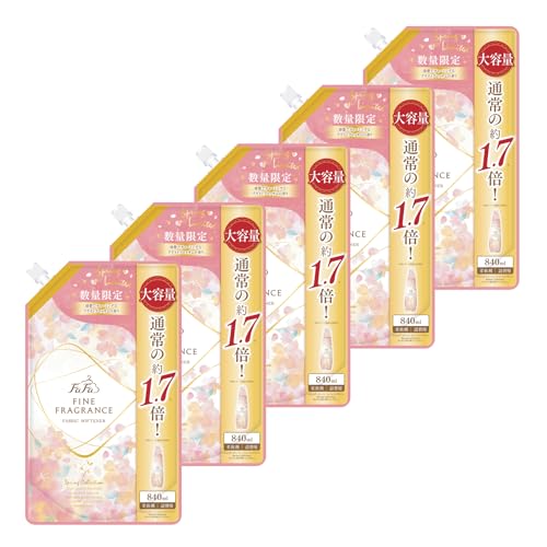 ファーファ 濃縮 柔軟剤 ファイン フレグランス スプリング コレクション ブライトブロッサム の香り 詰替 (840ml) 5個 セット
