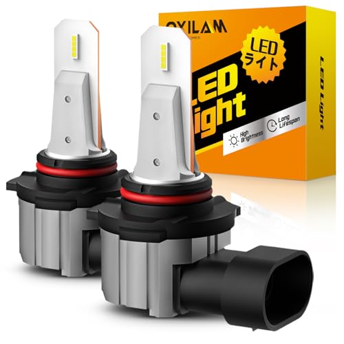 Image of OXILAM H10 LED Fog Light Bulbs, 500% Super Brighter, 6500K Cool White 9145 Led Fog Lights, 9140 9045 9040 Fog Lamps Replacement, Play and Plug, Canbus Ready, Pack of 2