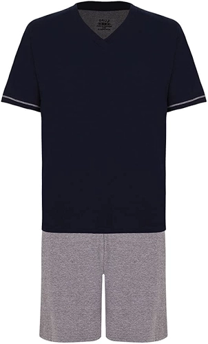 Conjunto de pijama Curto com Gola V LupoMeninos