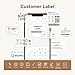 NIIMBOT Labels for B1/B21/B31 Label Maker, 50 x 30 mm (1.97'' x 1.18'') 230 Tapes/Roll, Thermal Label Tape, Waterproof, Oil-Proof for Home Office Small Business Labeling Tape Replacement(White)