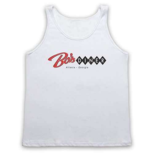 Débardeur sans manches Baby Driver Bo's Diner Atlanta en coton pour style rétro