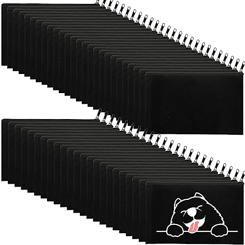 Fainne 100 Pack Canvas Makeup Bags Bulk 7.1 x 4.3 Inch Blank DIY Craft Canvas Pencil Pouch Pencil Case Multi Purpose Travel Toiletry Zipper Pouch Cosmetic Bags for Stationary Storage(Black)