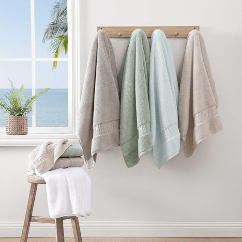 Juego de toallas de baño Tommy Bahama de algodón beige con 3 piezas 5