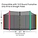 Trampoline Net, 15ft Premium Round Trampoline Netting Replacement, UV-Resistant, Weather-Resistant, Breathable, Durable (Not Include Poles)