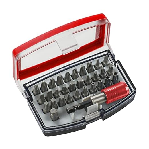 KWB GERMANY GMBH 118490 - Bit box con puntas de 32 piezas, acero al cromo-vanadio