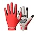 Anmeilu Guantes Bicicleta Montaña Ciclismo MTB Hombre y Mujer Verano Carrera de Resistencia btt Rojo l
