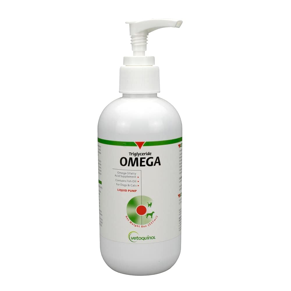 Vetoquinol Triglyceride Liquid Omega 3, 8oz (Packing may vary)