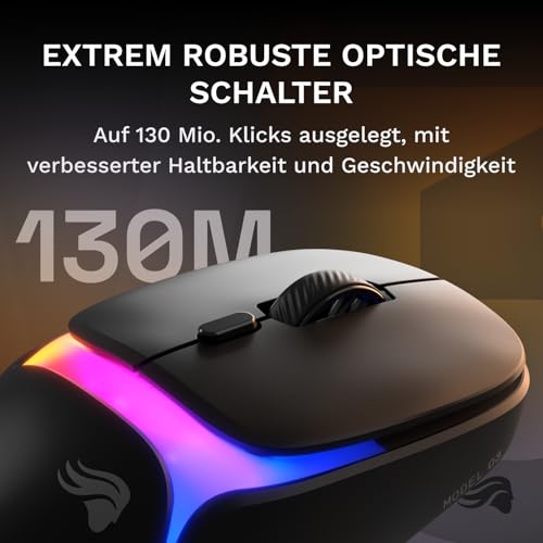 Glorious Model O3 Wireless, Schwarz, GLO-O3-WL-BLK