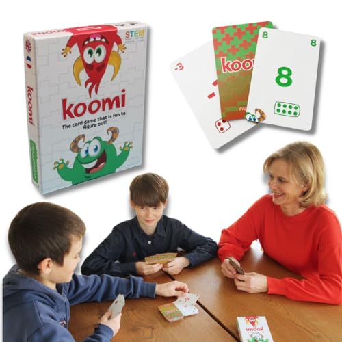 KOOMI - Juegos de Matemáticas | Juego de Adición y Resta | Juego de Aprendizaje Matemático, De 6 Años | Juego de Cartas