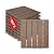 Pack of 9 (9 sq. ft) Patio Composite Deck Tiles, Outdoor Waterproof Interlocking Plastic Deck Tiles for Outdoor Deck, Outdoor Shower, Balcony, Front Porch, Poolside Flooring-5 Slats-Brown